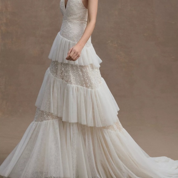 BHLDN Tulle Wedding Gown, Anthropologie, Brand New, Ivory - Picture 1 of 7